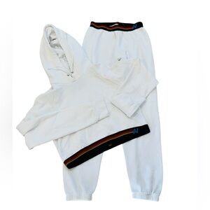 AVIATOR NATION***White Hoodie + Sweatpants Set***Small $389